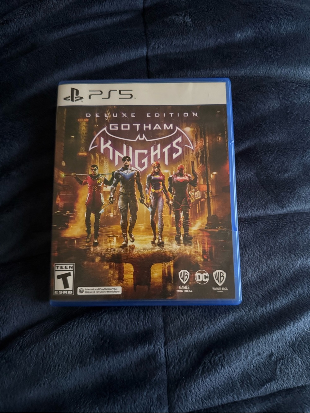 Sony PS5 Gotham Knights Deluxe Edition - Blue Case